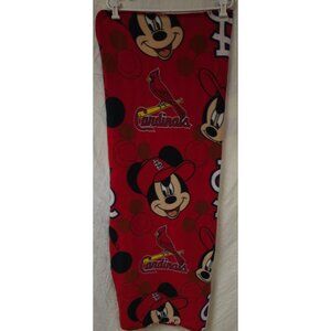 Northwest Disney MLB St Louis Cardinals Mickey Silk Touch Throw Blanket W40xL50
